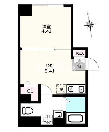 クリアル新富町(CREAL新富町)の物件間取画像